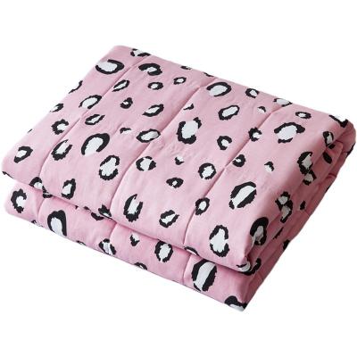 China Wholesale PORTABLE Custom Sensory Gravity Weighted Glass Beads Microfiber Blanket for sale