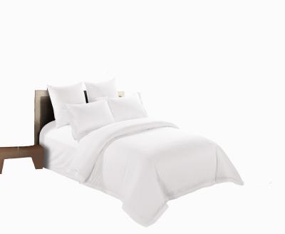 China Customized Logo Eco-friendly Hleathy Soft White Comforter 60*40s Cover For Hotel for sale