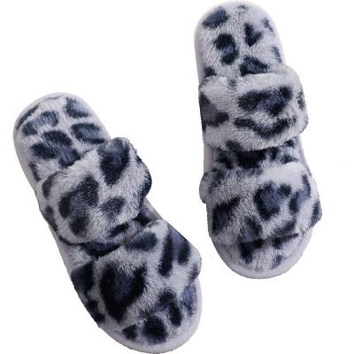 China Fashion Trend Women Fur Bedroom Indoor Plush Fluffy Bottom Fluffy Slippers Winter Slipper Indoor Slippers Simple Custom Made Home Slippers for sale