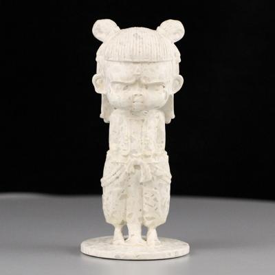 China Indoor Stone Nezha Terrazzo Sculpture Custom Abstract Cute Animal Statue From China for sale