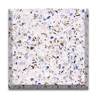 China Modern Flooring Texture Bathroom Sinks Large White Polish Terrazzo Tile for sale