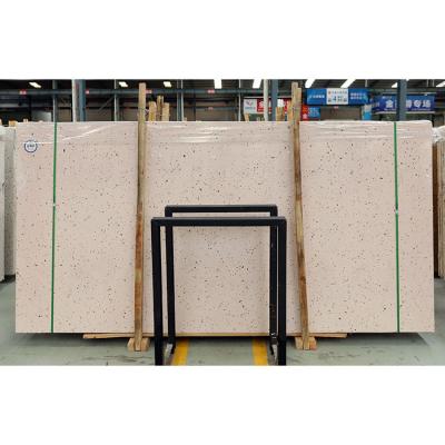 China Modern Pink Rectified Modern Or Pure Floor Terrazzo Tile Slab for sale