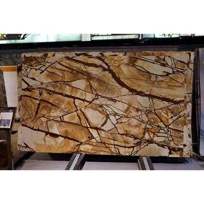 China Modern Yellow Granite Onyx Kitchen Island Price Wall Cladding Luxury Color Slab Stone Quartzite for sale