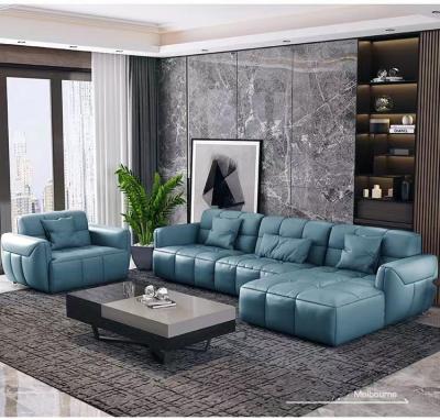 China Rimovibile Leather Sofa Combination Layer First Whip Simple Modern Lightweight Luxury Sofa for sale