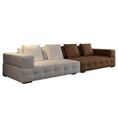 China NEW Removable Couch Sectional Left Hand Facing Living Room Spaces Modern L Shaped Gray Fabric Sofa With Chaise for sale