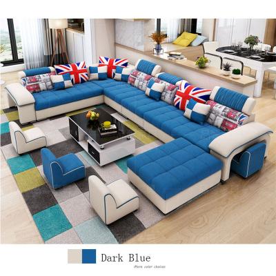 China (Size) Modern European Classic Recliner Adjustable Sofa Sets For Living Room Furniture for sale