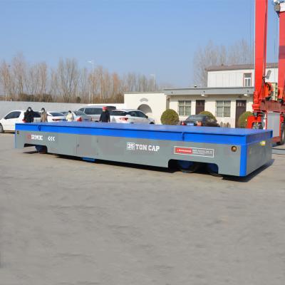 China Electric 35 Tons Heavy Duty Transfer Cart For Material Transferring Hand Pendant for sale