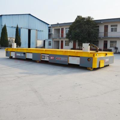China Automatic Charging Material Handling Trolley , 30T Stepless Speed Heavy Load Transfer Trolley for sale