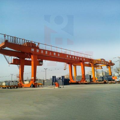 China Modelo Gantry Bridge Crane del STS 30 toneladas de envase que levanta la viga doble en venta