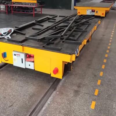 China 30 Ton Electric Cable Power Transfer die Laufkatzen-Schiene führte materiellen Transport zu verkaufen