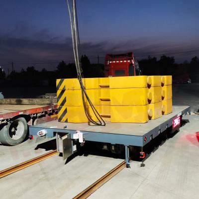 China Heavy Load Battery Power,40 Tons Anti - High Temperature Die Rail Transfer Trolley for sale