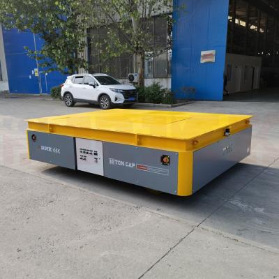 China Hydraulic Lift 10 Tons Battery Powered Transport Trolley Remote Control for sale