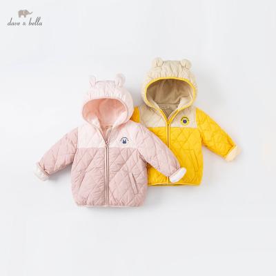 China DBW20165 Winter Regular Baby Bella dave Unisex Fashion Cartoon Pockets Padded Coat Kids Girls Boys Tops Toddler Infant Outerwear for sale