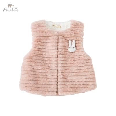 China No DB18904 dave bella winter babies cute cartoon coat kids fashions kids girl sleeveless vest for sale