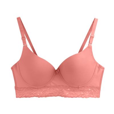 China Pink QUICK DRY Plus Size Bra, Ladies Feminine Women's Bra, Wholesale Custom Customized Bra for sale