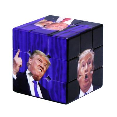 China Custom Printing Promotional Kids Brain Training Toys Smooth Speed ​​3x3x3 Logo Advertising Magnet Magnetic Professional Magic Cube Puzzle for sale