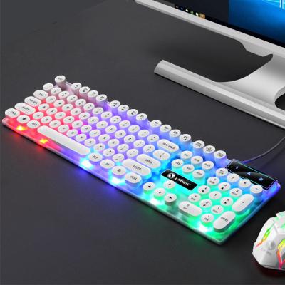 China Waterproof Mechanical Gaming Keyboard and Mouse Combo Rainbow Backlit Keyboards Wire Mouse for PC Gamer Computer Laptop for sale