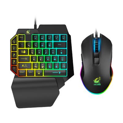 China OEM Waterproof Mini Gaming Keyboard with 3 Color Mix Backlight for PC Android Video Game Mouse and Keyboard for Mobile Phone for sale