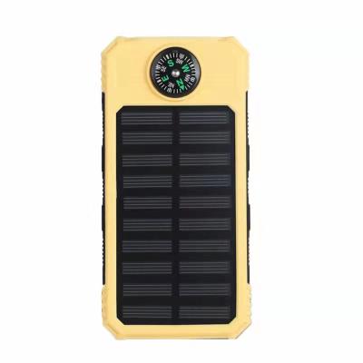 China Ultra Solar Battery Charger Portable Mobile Solar Charger For Mobile Phone 20000 mAh 2.1A USB Solar Power Bank Wireless for sale