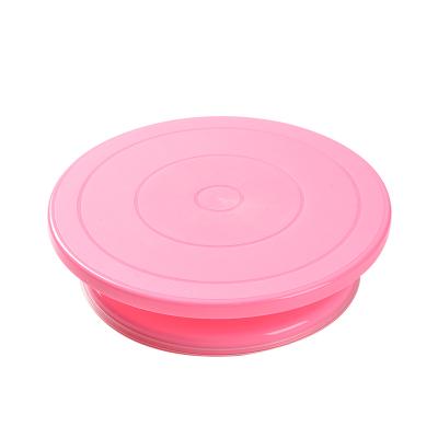 China 28*7 Viable Plastic Turntable Decorating Cake Piping Turntable Baking Tools for sale