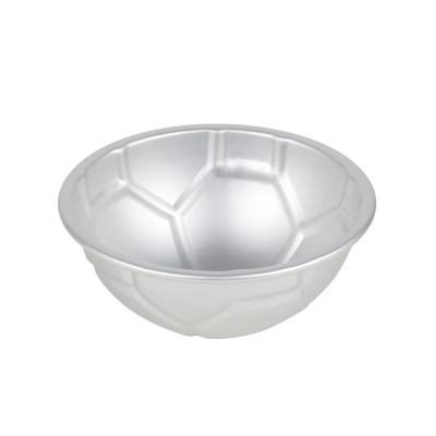 China 1 Pcs DIY 3D Football Shape Bath Bomb Cake Mold Aluminum Sphere Cake Sustainable Non-Toxic Chocolate Pan Mold Kitchen Baking Tools for sale