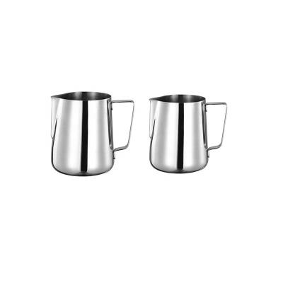 China Sustainable Wholesale Custom Stainless Steel Milk Frothing Pitcher Jug For Restaurant Lounge for sale