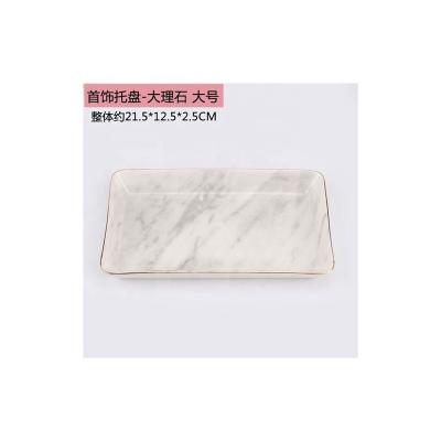 China Wholesale High Quality Marble Dinnerware Ceramic Serving Dish Viable For Restaurant Kitchen for sale