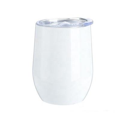 China Viable Wholesale Custom Vacuum Sublimation 12oz Stainless Steel Wine Glass For Restaurant Bar for sale