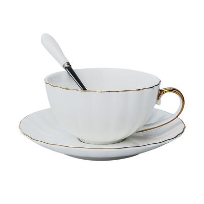 China Nordic Stocked Logo Cup Saucer Ceramic Cup Espresso Cup Saucer Set Wholesale for sale