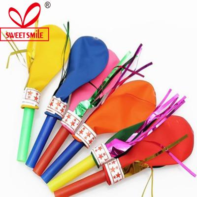 China 2019 Party Decoration Hot Sale Happy Birthday Balloon Decoration Kids Play Funny Fashion Whistle Balloon Party Supplies for sale