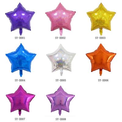 China Gift Toy Gift Toy Promotional 18 inch frosted star balloon holiday party decoration layout five-pointed foil balloon for sale