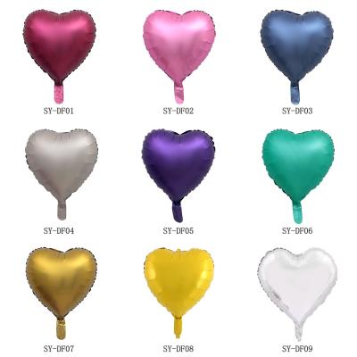 China Toy Gift New Design Metallic Color 18 Globos Party Decoration Birthday Foil Heart Balloon and Star Toddler Advance Balloon for sale