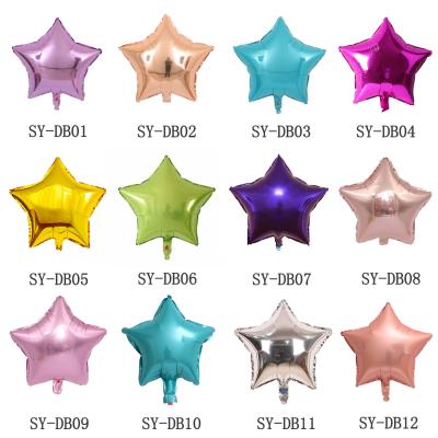 China Gift Toy Gift Toy Wholesale Hot Five-pointed Foil Balloons 18 Inch Star Balloon Holiday Party Decoration Layout for sale