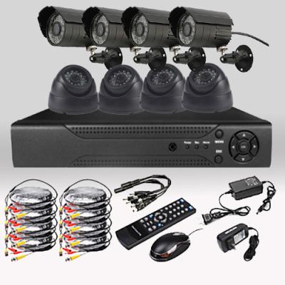 China CCTV Security DIY 8CH 720P 1.0MP Camera AHD DVR Day Night Home Surveillance System for sale