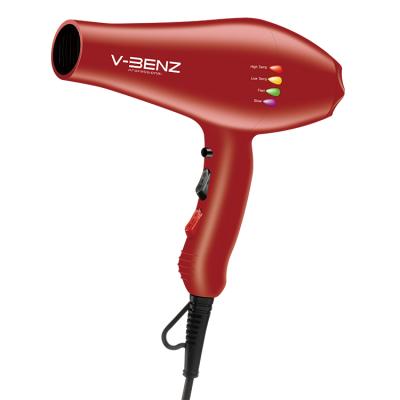 China V-BENZ Newest Two Speed ​​Red Ionic Hair Dryer Professional Salon Powerful Hair Dryer for sale