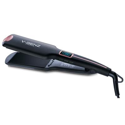 China Newest Steam Car V-BENZ Professional Flat Iron Straightener Fast Titanium Hair Straightener for sale