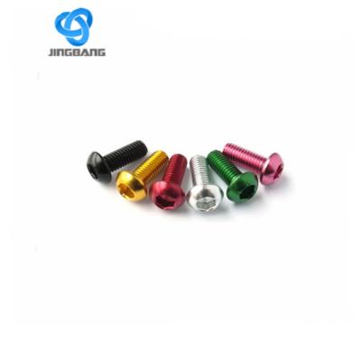 China Aluminum titanium /as required yellow zinc m8 bolt anodized aluminum screw anodized fasteners for sale