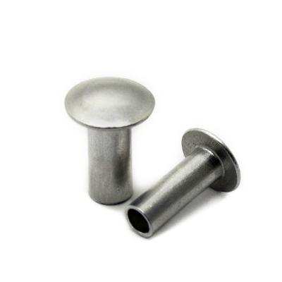 China Bicycle Brake Pad Rivet Lining Semi Tubular Hollow Rivet Stainless Galvanized Aluminum Flat Head for sale