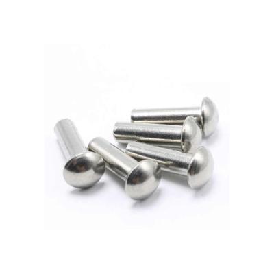 China Bicycle Customize Rivet Large Stainless Steel Rivets Chrome For Bag Leather 304 / 316 Ms Round Head Solid 10 mm for sale