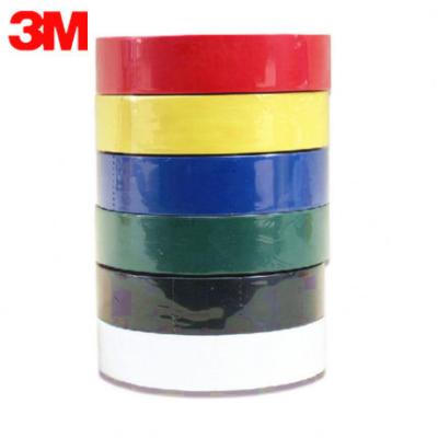 China 3M35 Green/White/Black/Yellow/Orange/Blue Vinyl Electrical Color Coding Tape for sale