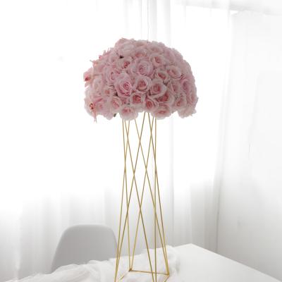 China Beautiful Colorful Flores Rose Artificial Flowers Decorative Large Flower Ball Arrangement of Artificial Flower Baby Shower Decoration Set Party for sale