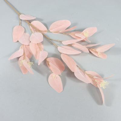 China Wedding Party Eucalyptus Leaves Stems Artificial Flower Branch Fake Decor Rose Plant Eucalyptus Wedding Bouquet Decoration for sale