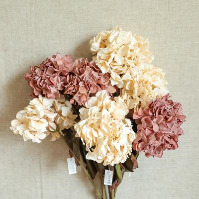 China DIY Silk Floral Arrangements Hydrangea Flowers With Stems Large Hydrangea China Artificial Flowers For Garland Wreath Bouquet for sale