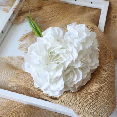 China China Flores Artificiales Silk Realistic Hydrangea Flower Faux Flower Props Silk Hydrangea Wedding Bridal Bouquets for sale