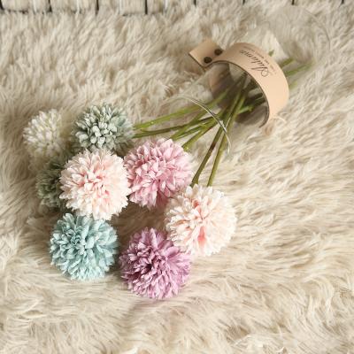 China DIY Craft Artificial Silk Flower Dandelion Ball Simulation Silk Flower For Decoration Wedding Home Garland Christmas Garden for sale