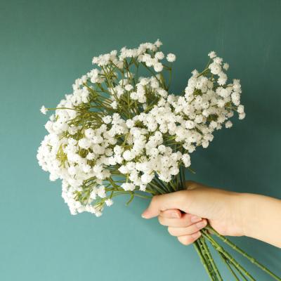 China 2021 Hot Selling White Real Latex Touch Flower Gypsophila Branch Babies' Breath Artificial Flowers Wedding for sale