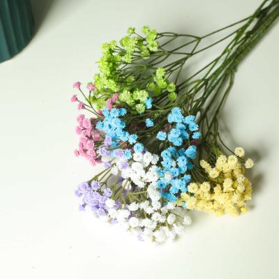 China 2021 Hot Selling Latex Single Touch Fake Gypsophila Flowers Bulk Real Mini Artificial Baby Breath Flowers Gift for sale