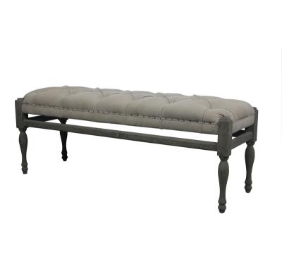 China (Other) Living room dining room bench adjustable antique wood panca piano base upholstered stool bench for sale