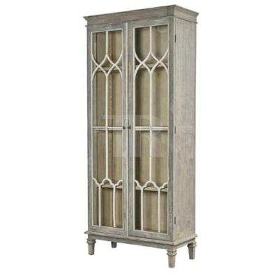 China Adjustable Classic Chic Bookcase Bookshelf Shelves Interior Solid Wood Bookcase (Other) Bedroom Decor Cabinet With Glass Doors for sale