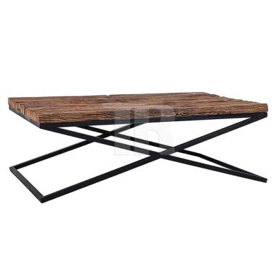 China Nordic (height) design coffee table adjustable wooden top center table coffee table for sale